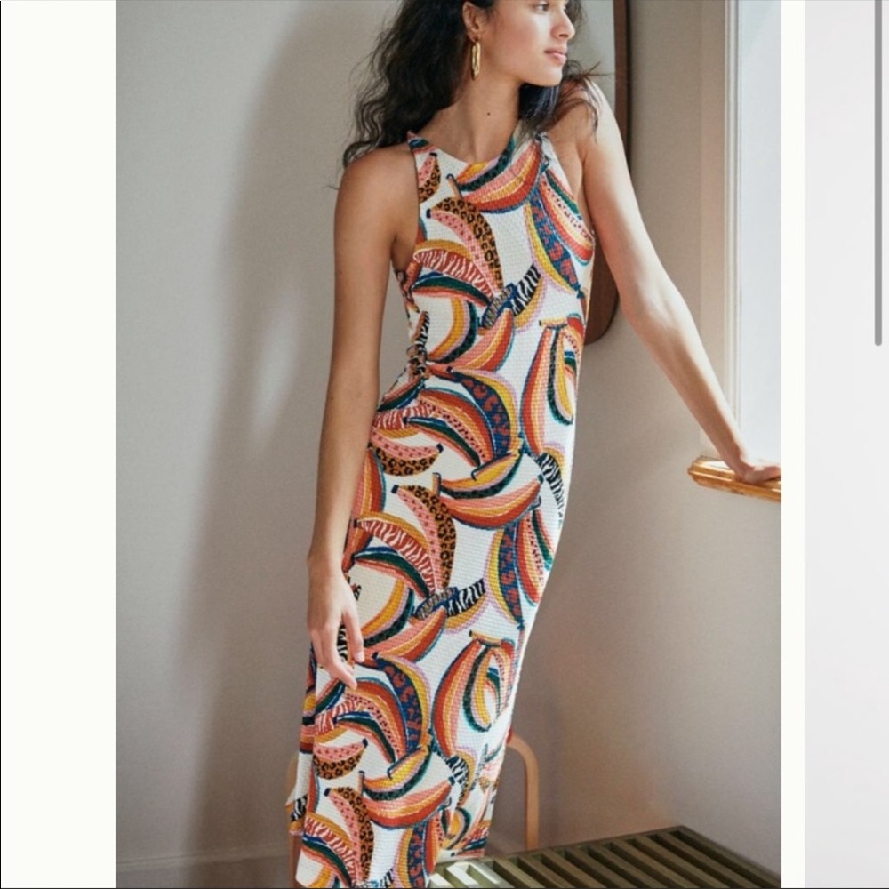 NEW Farm Rio Alyse Midi Dress in Tropical Banana